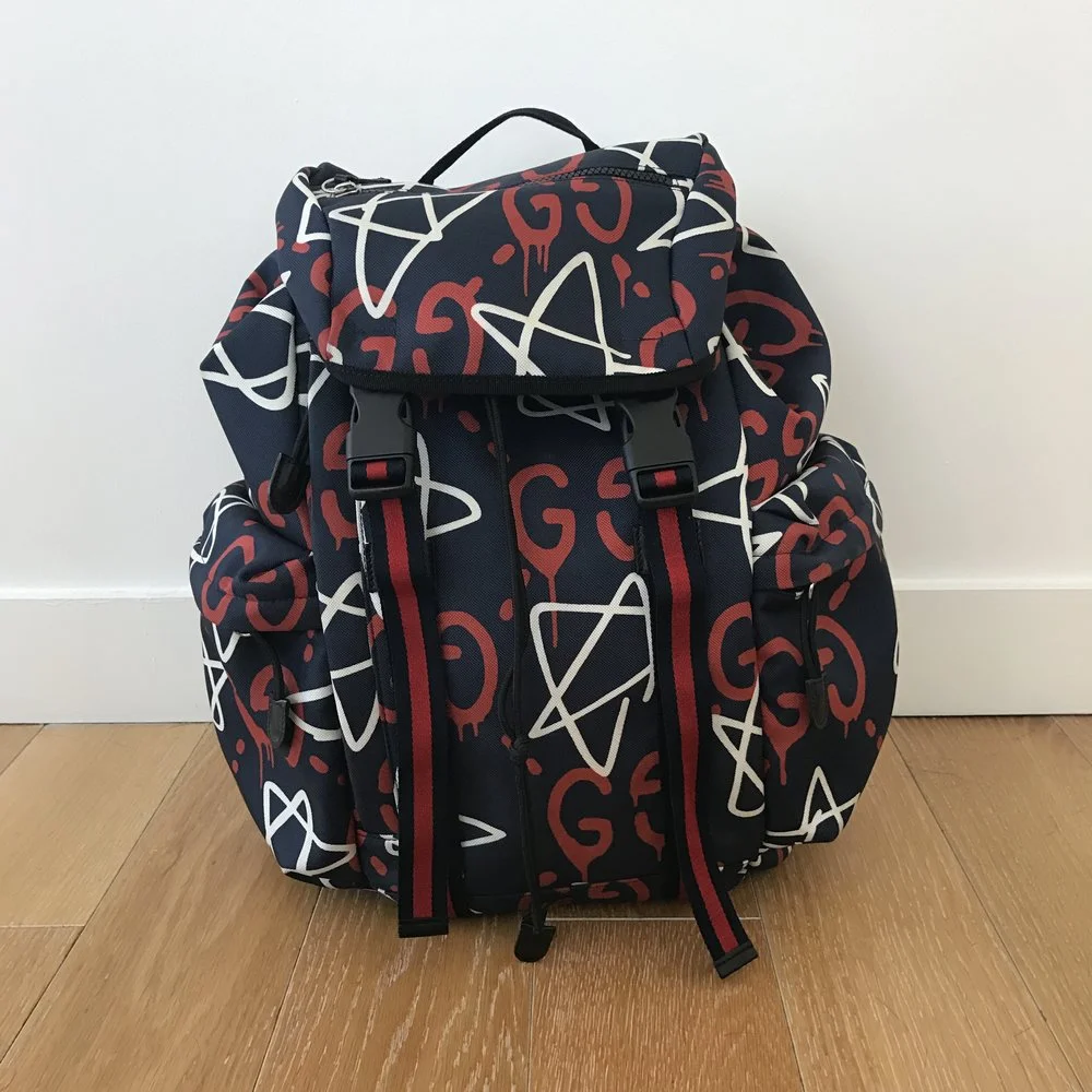 Gucci Ghost Stars Canvas Backpack — Olori Swank