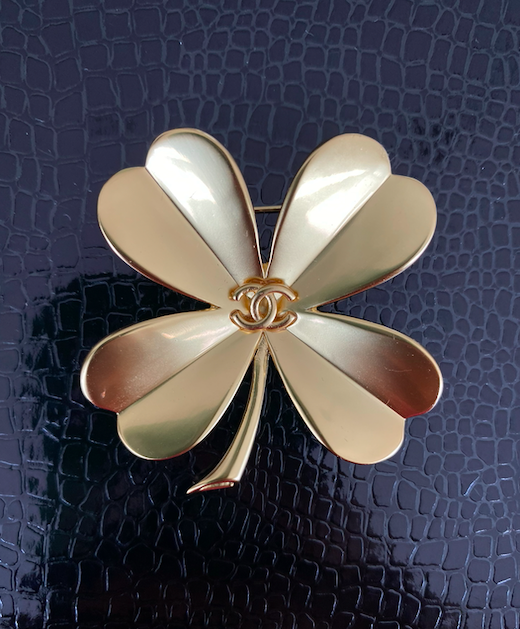 Chanel 4 Leaf Clover Brooch