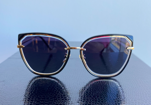 Chanel Gold Trim Sunglasses