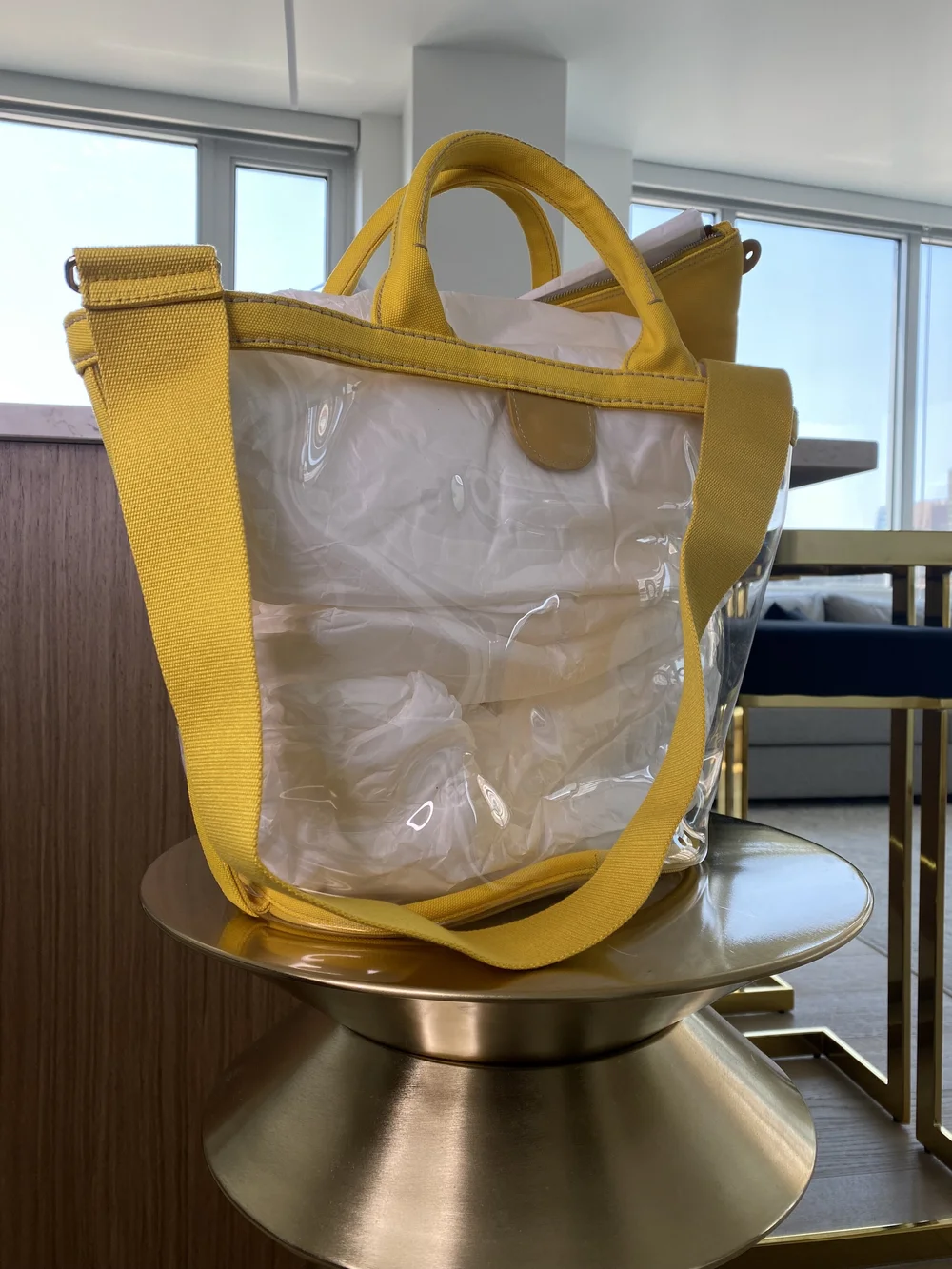 Prada PVC Logo Tote - Yellow (Large) — Olori Swank