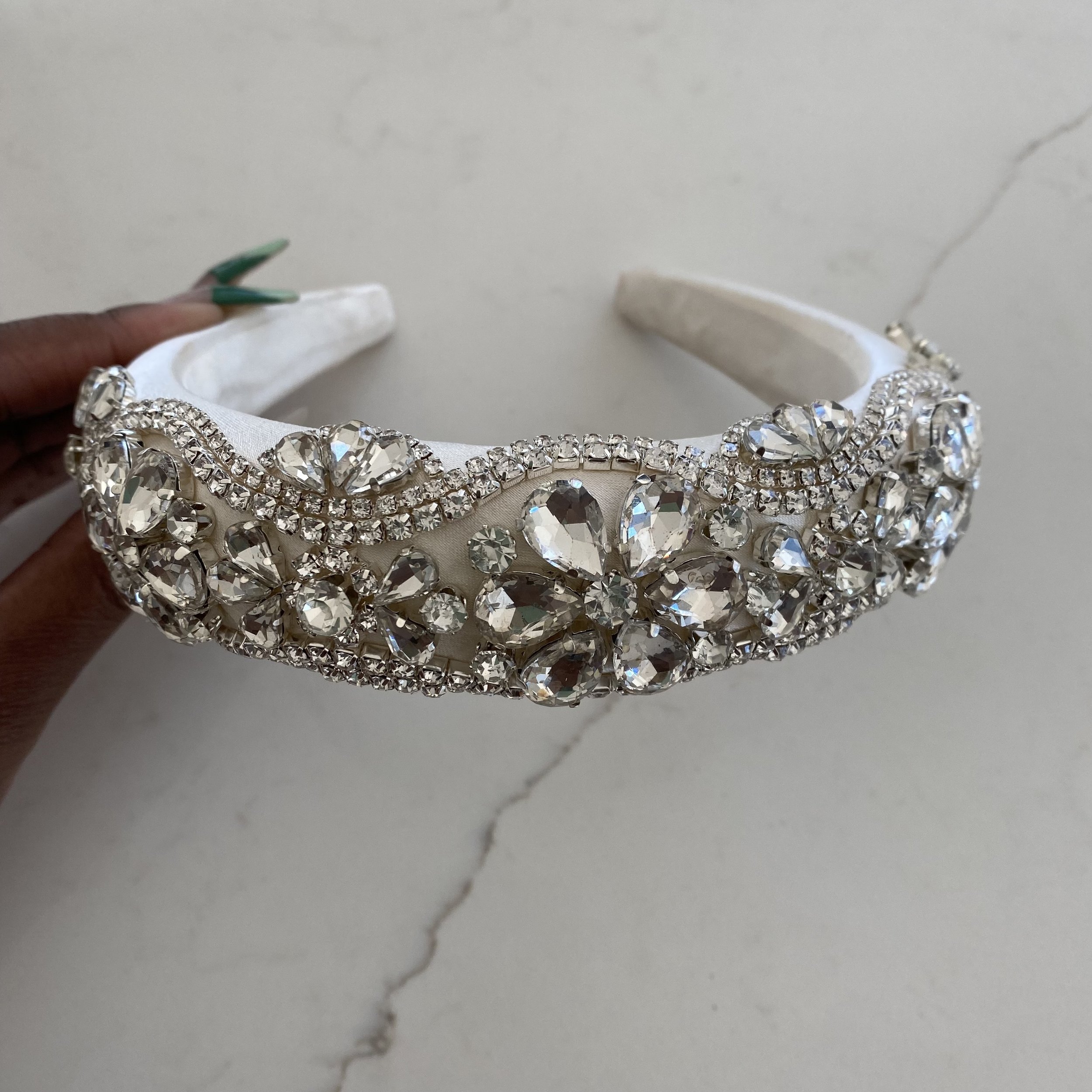 White Bling Headband