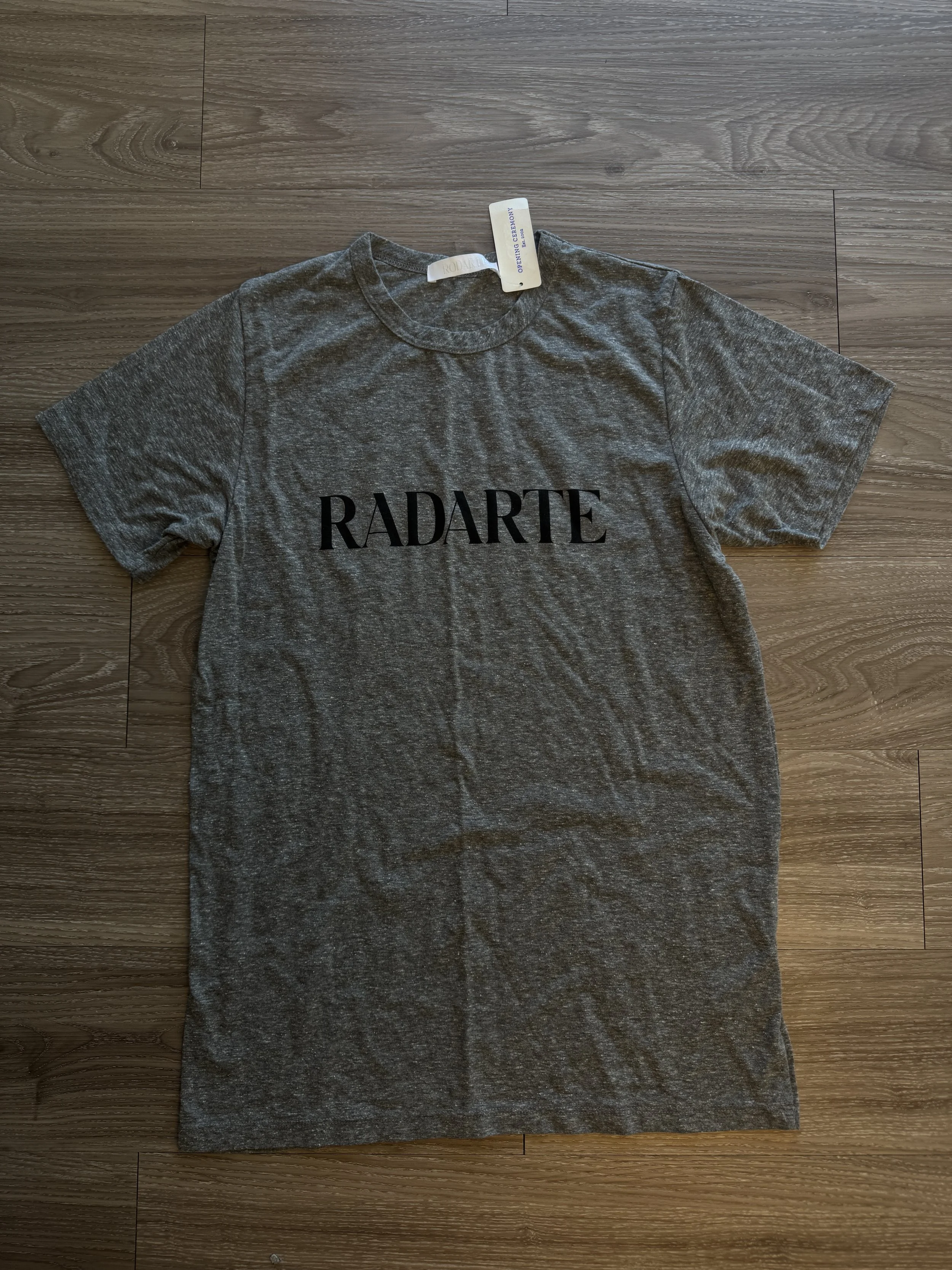 RODARTE GREY RADARTE LOGO T-SHIRT - Medium