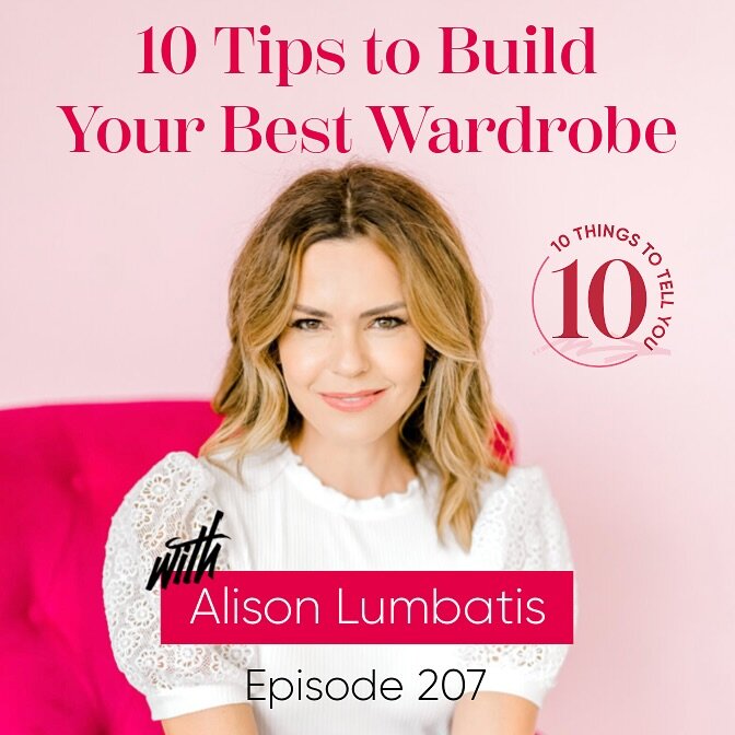 New Episode! 🎉 And wow did I need this conversation with @alisonlumbatis. 

I always thought that a benefit to getting older was that I would settle into a signature style, but the truth is that my 40s has been sort of a fashion roller coaster. Mayb