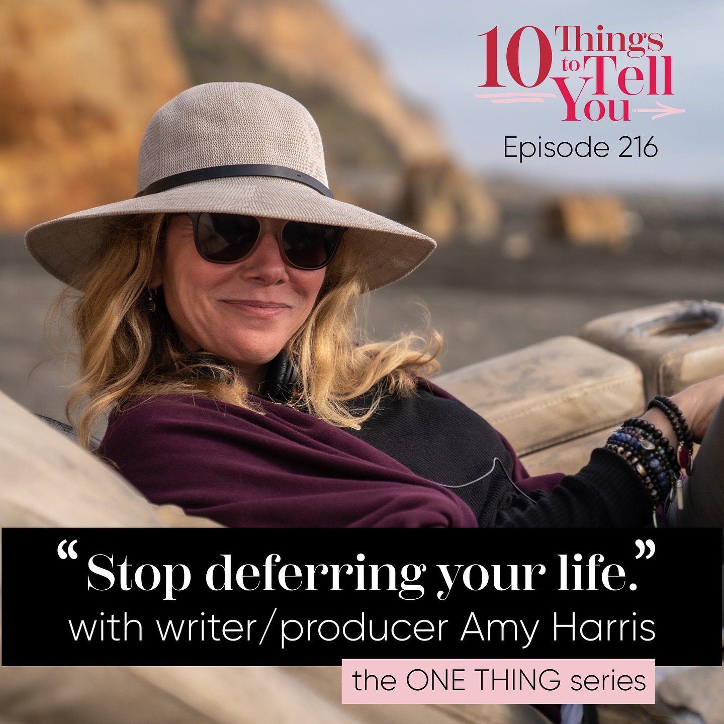 NEW EPISODE! 🎉 I&rsquo;m kicking off my new ONE THING series with my friend, writer/producer/showrunner @abharris. 

Amy Harris has worked on some of the most iconic shows of our lifetime, including Sex and the City, Gossip Girl, The Comeback, and m