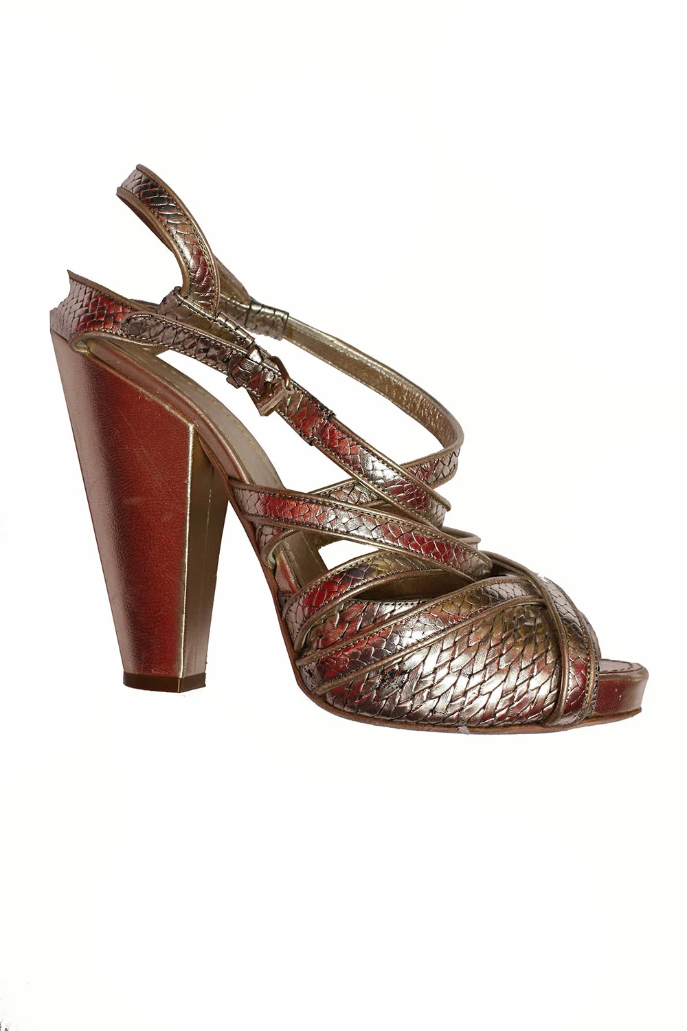 givenchy gold chunky heels side.JPG