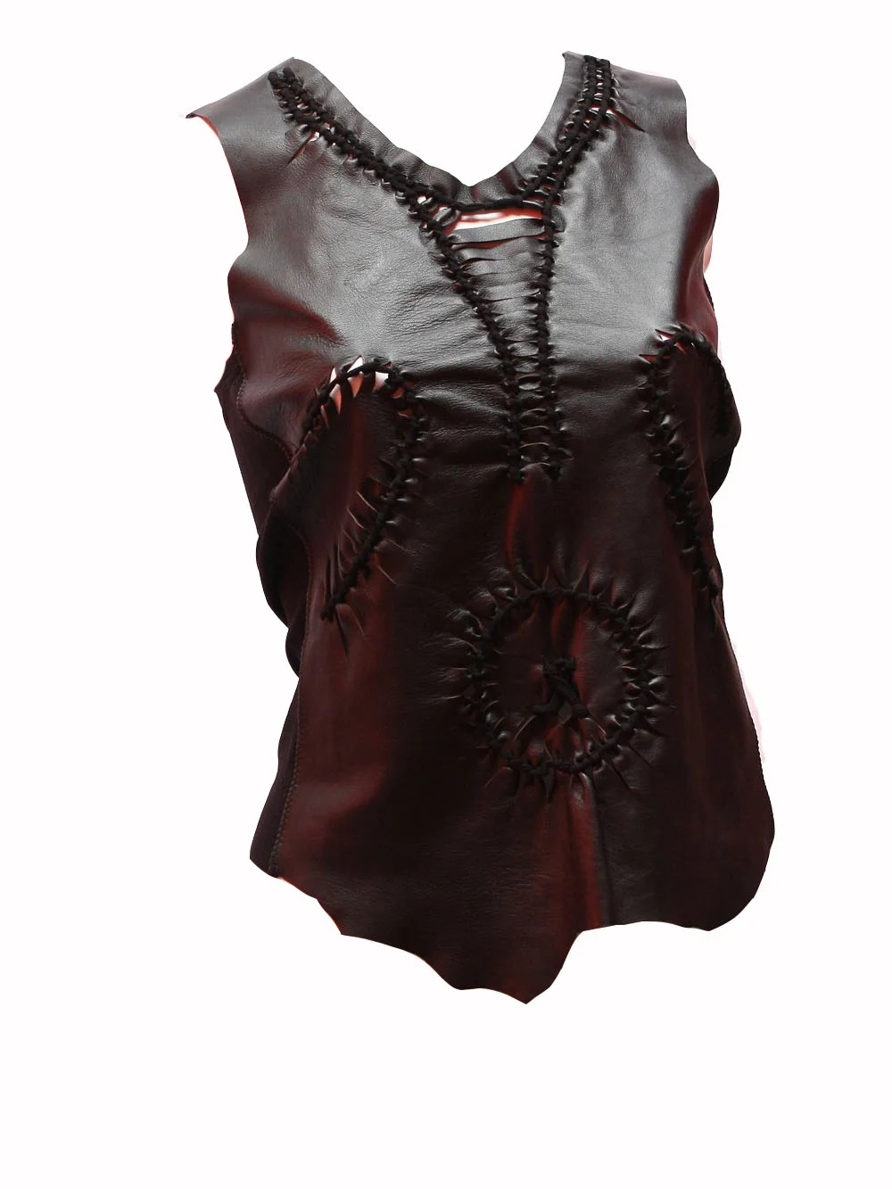 Jean Paul Gaultier Deconstructed Leather Tank
