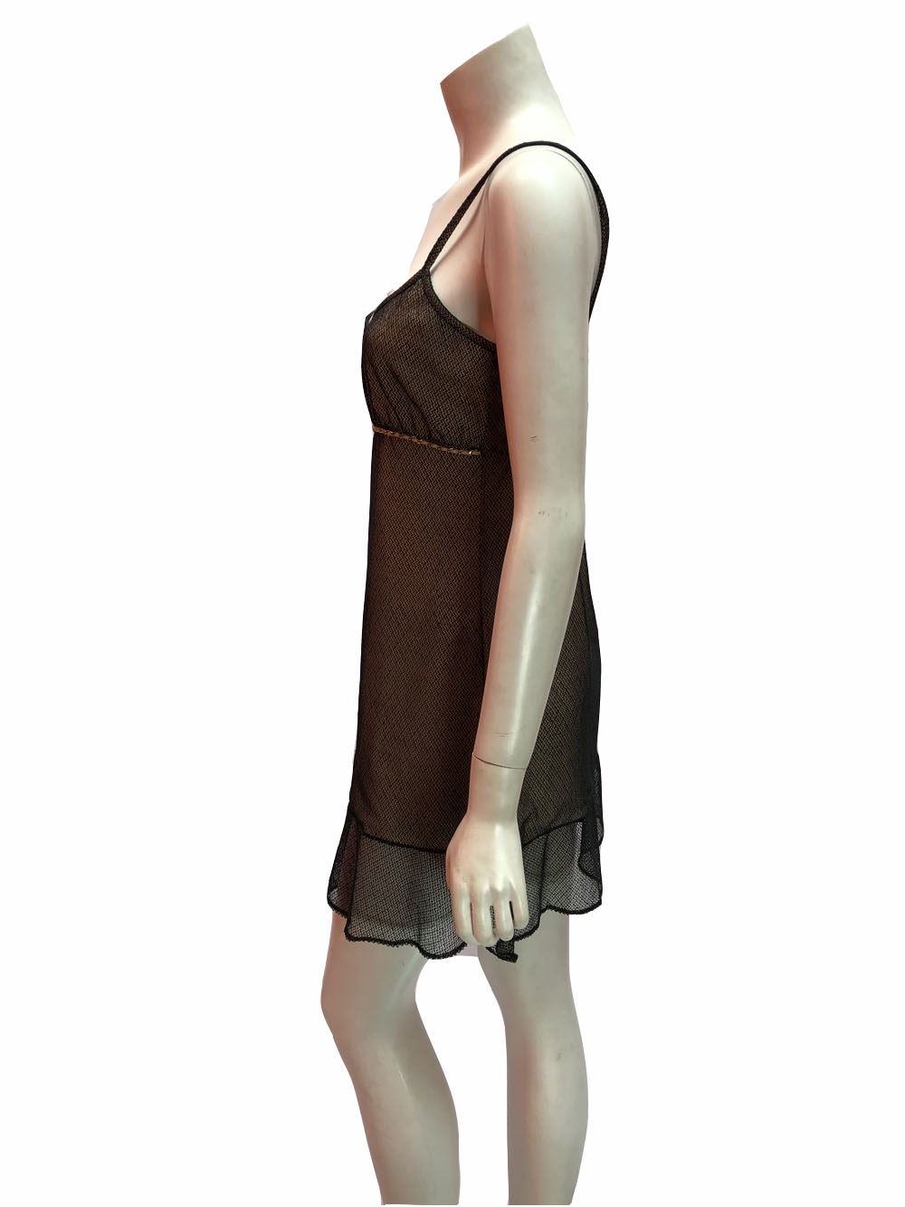 Chanel Nude Slip Dress With Mesh Overlay — Entre Nous Showroom