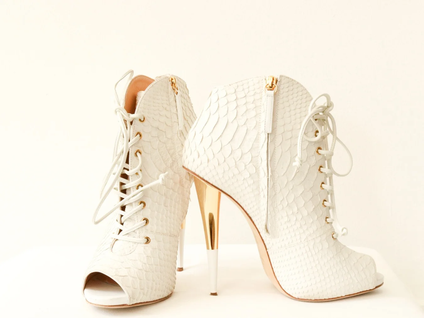 Giuseppe Zanotti white booties