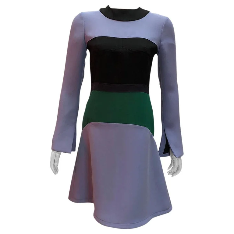 Marni Long Sleeve Colorblock Dress