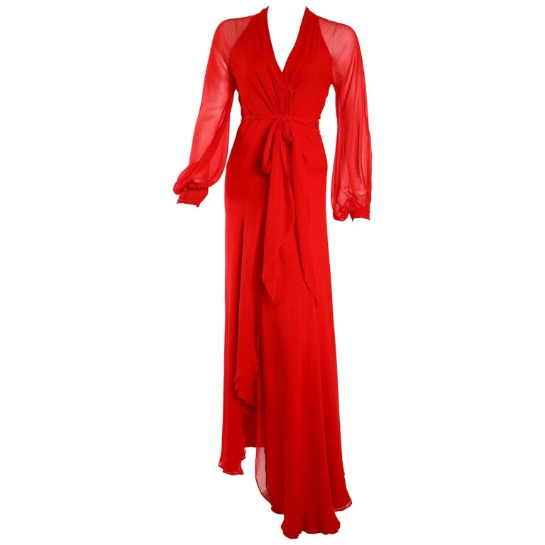 Haney Red Wrap Dress