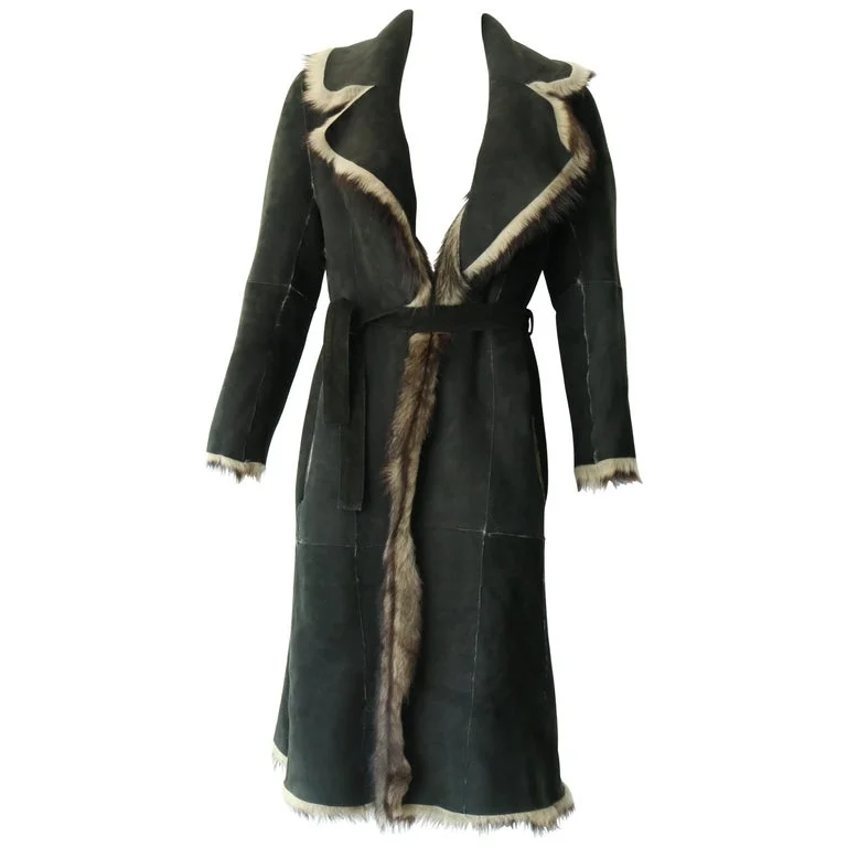 Reversible Fur and Leather Coat