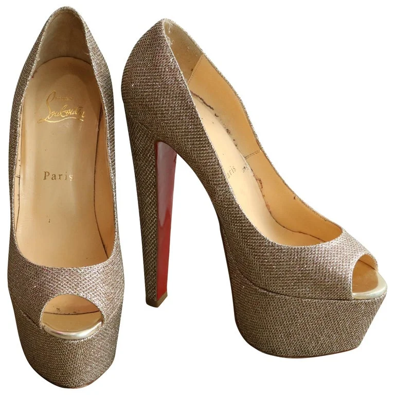 Gold Pumps Gold Louboutin Shoes Christian Louboutin Altavera Gold