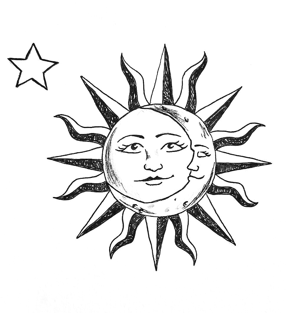 Sun and Moon Tattoo