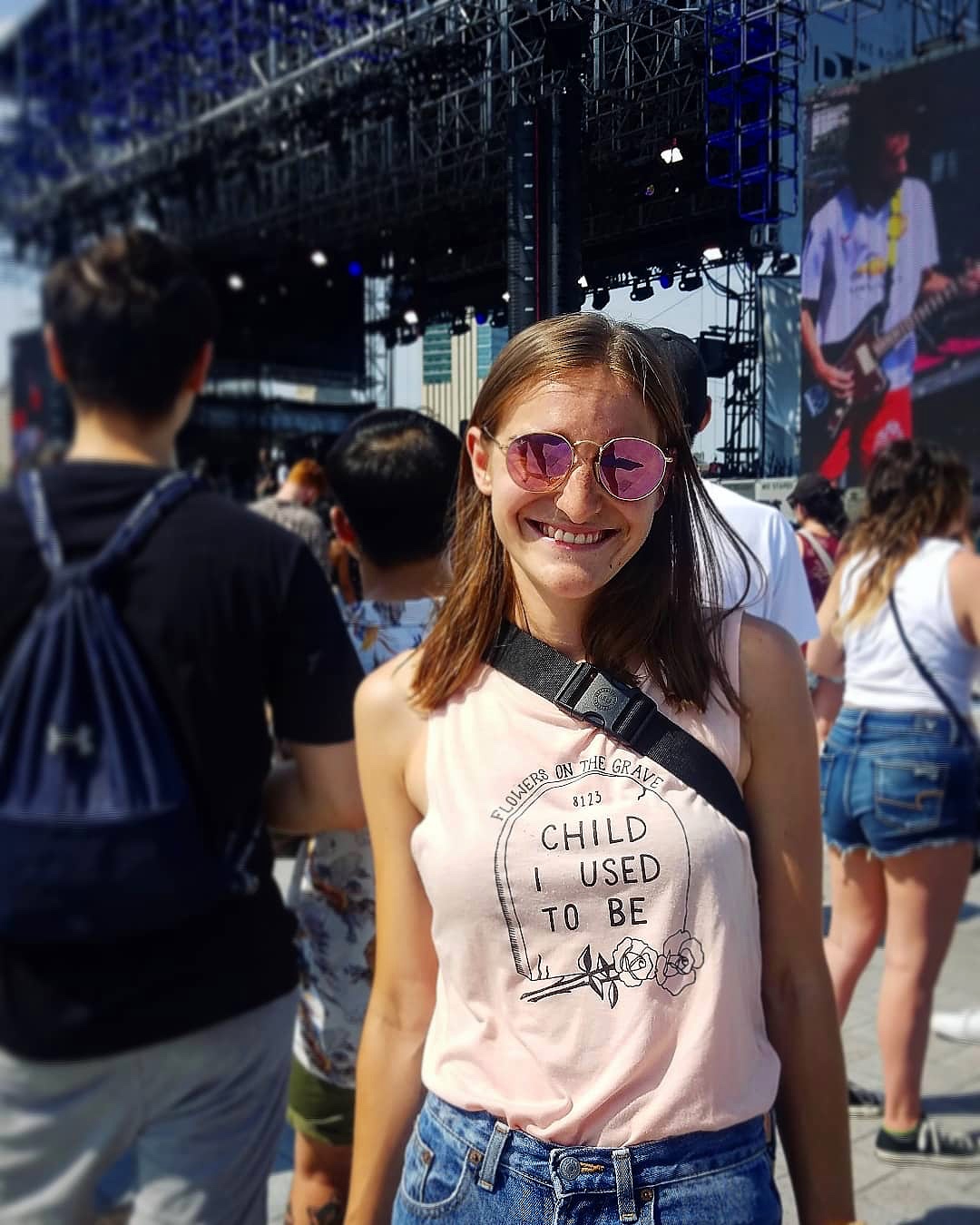 2019 Developed design and hand screen printed graphic on tank top