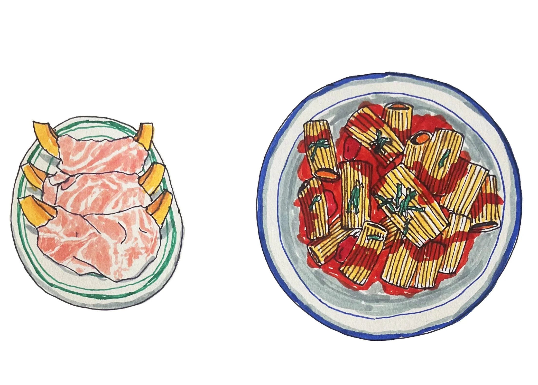 pasta and prosciutto melon.jpg