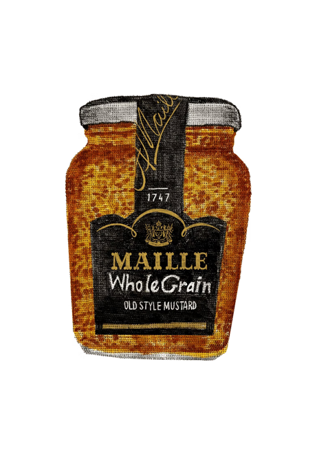 Maille Mustard - Custom Illustration
