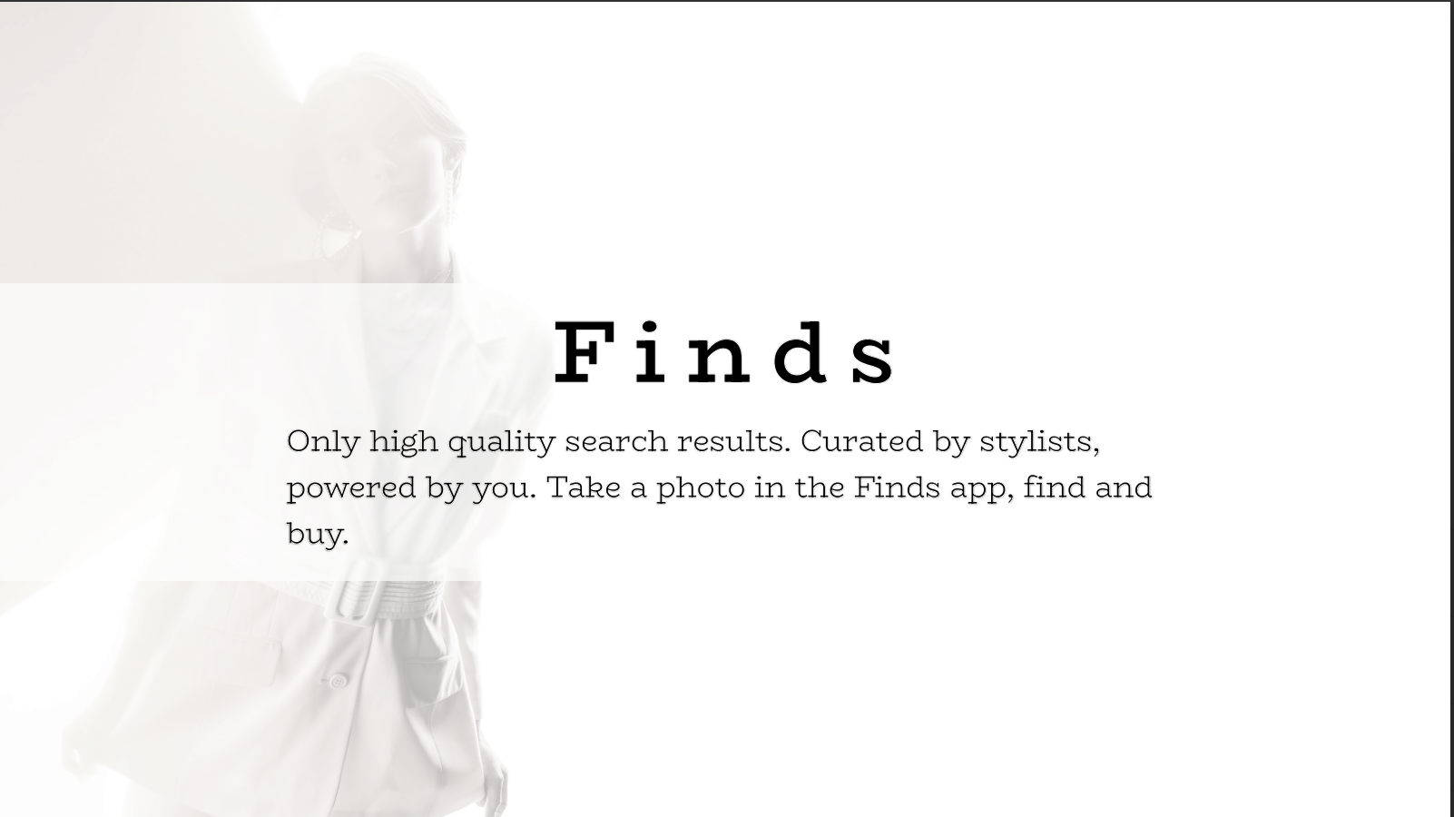 Pitch deck cover image for fashion-based search startup