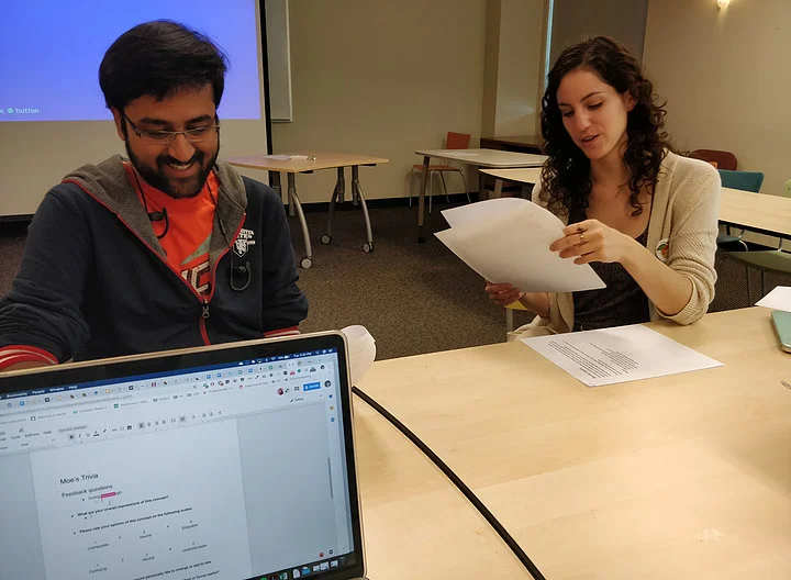 One of our concept review sessions