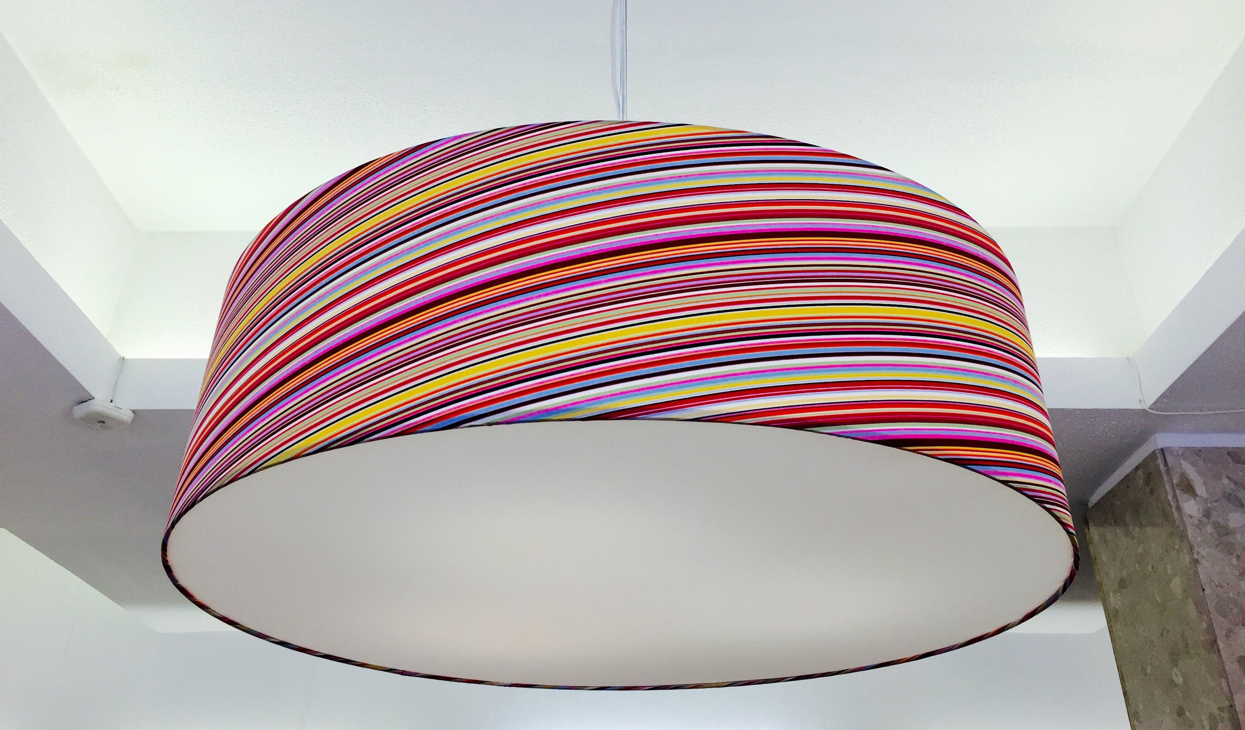Lighting Commercial Interiors, Multi Colored Lamp Shades Uk