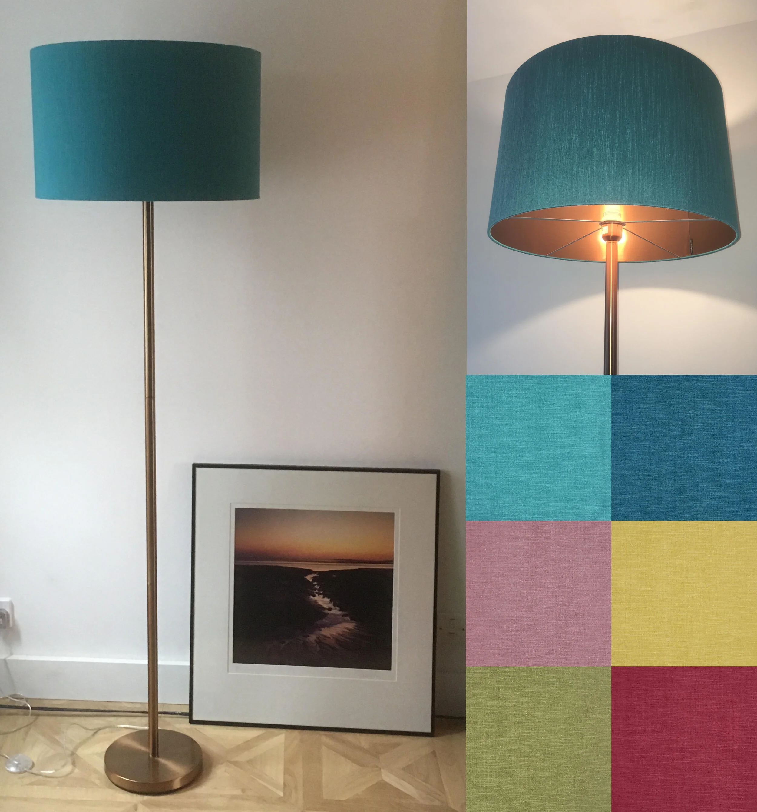Custom Floor Lamp Shades in any colour