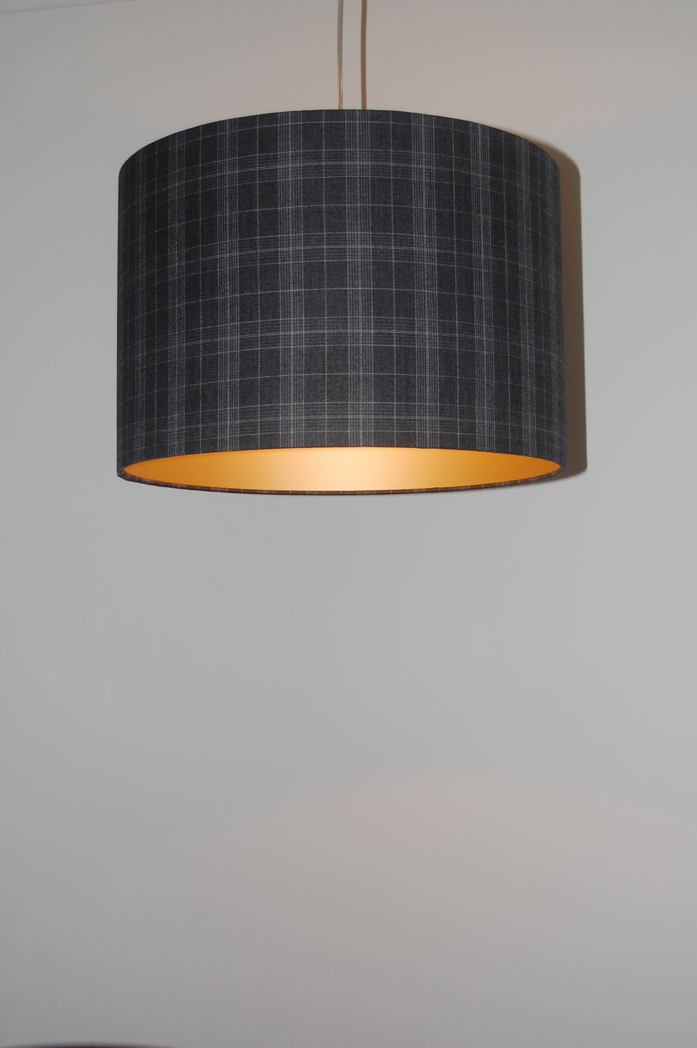 Grey Tartan Lampshade