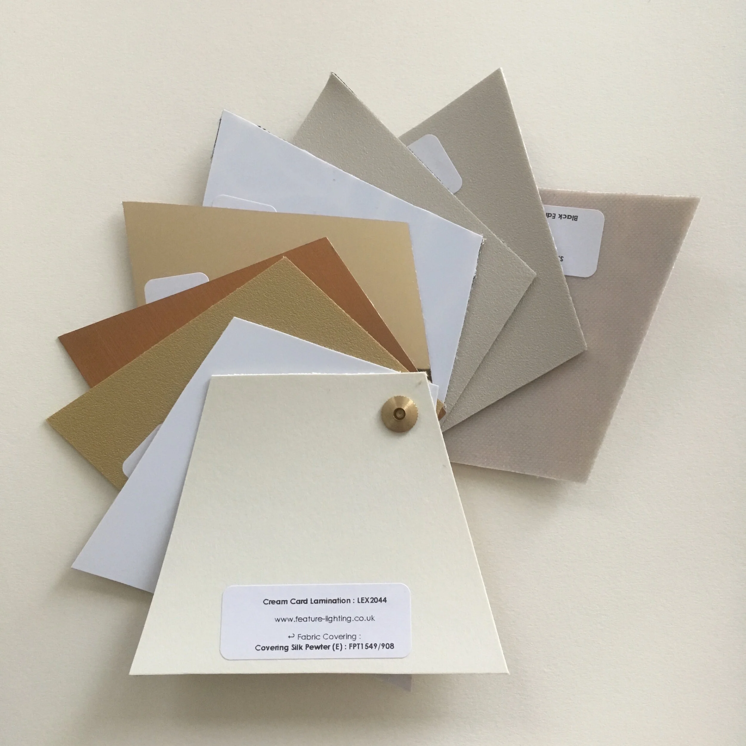 Lampshade Lamination swatches