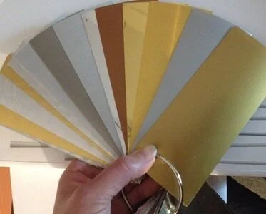 Metallic lampshade materials