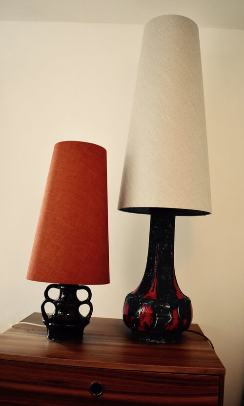 Fat Lava Lamp Replacement Shades, Tall Cone Table Lamp Shade