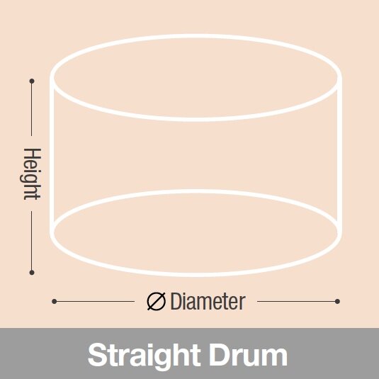 Drum Lamp Shades Feature Lighting Co Uk, How To Measure A Drum Lampshade