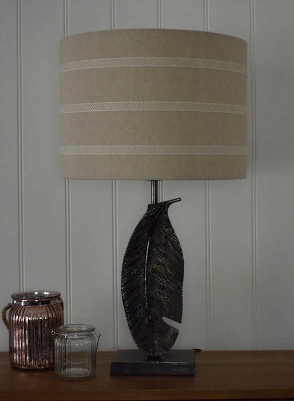 Natural Linen Drum Lampshades