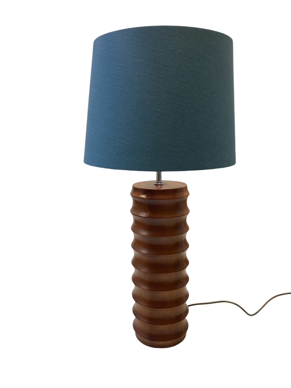 Seafoam Linen Large Tapered Drum Lampshade.JPG