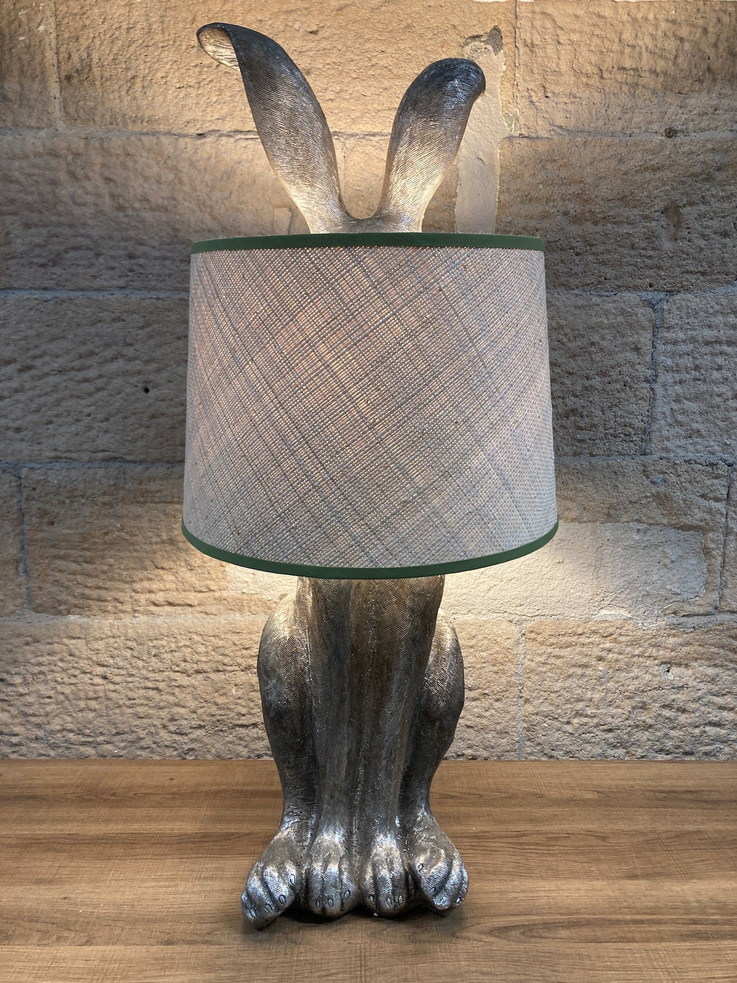 Hetty Hare replacement Raffia lamp shade by feature-lighting.co.uk