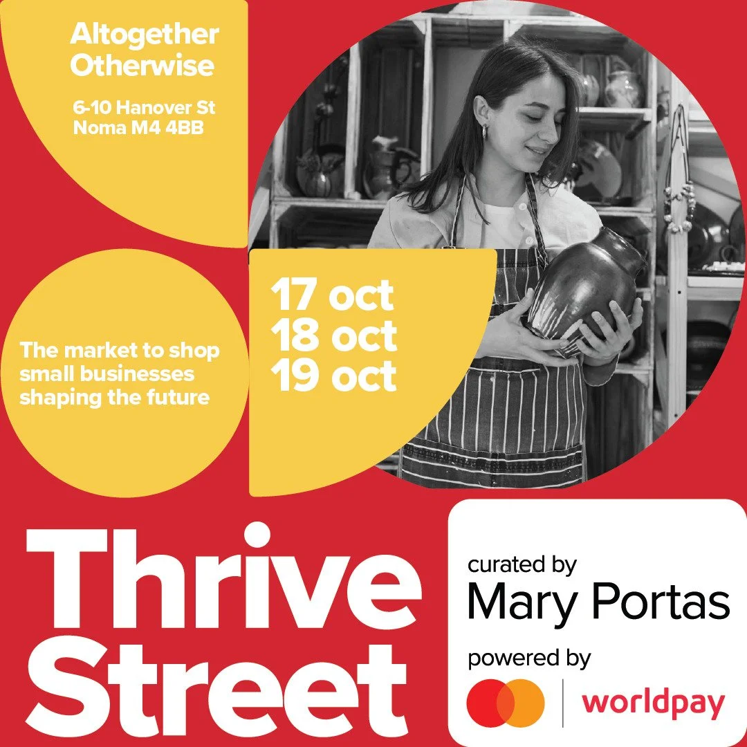 Mark your calendars! Feature Lighting will be at Thrive Street 2025, an amazing event
supported by @MaryPortasOfficial @MastercardUK &amp; @Worldpay 

Visit us at Altogether Otherwise, Manchester M4 4BB from 17-19 October where we are introducing our