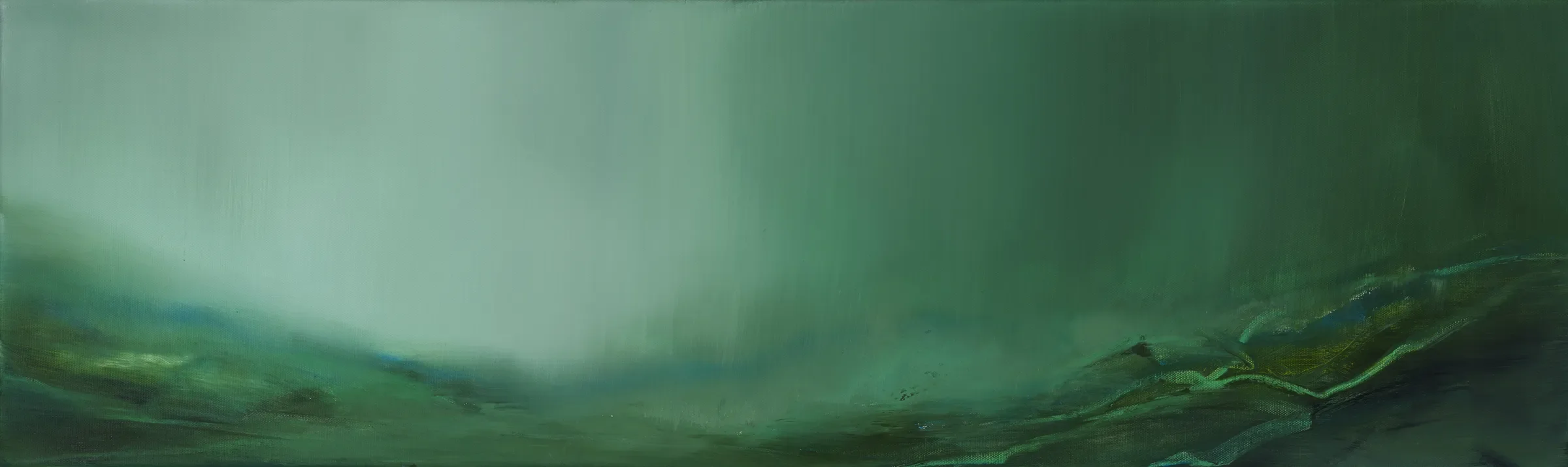 Resting 

Oil on deep box canvas
Unframed: 100 x 30cm. Available through the Graystone Gallery, Stockbridge. 