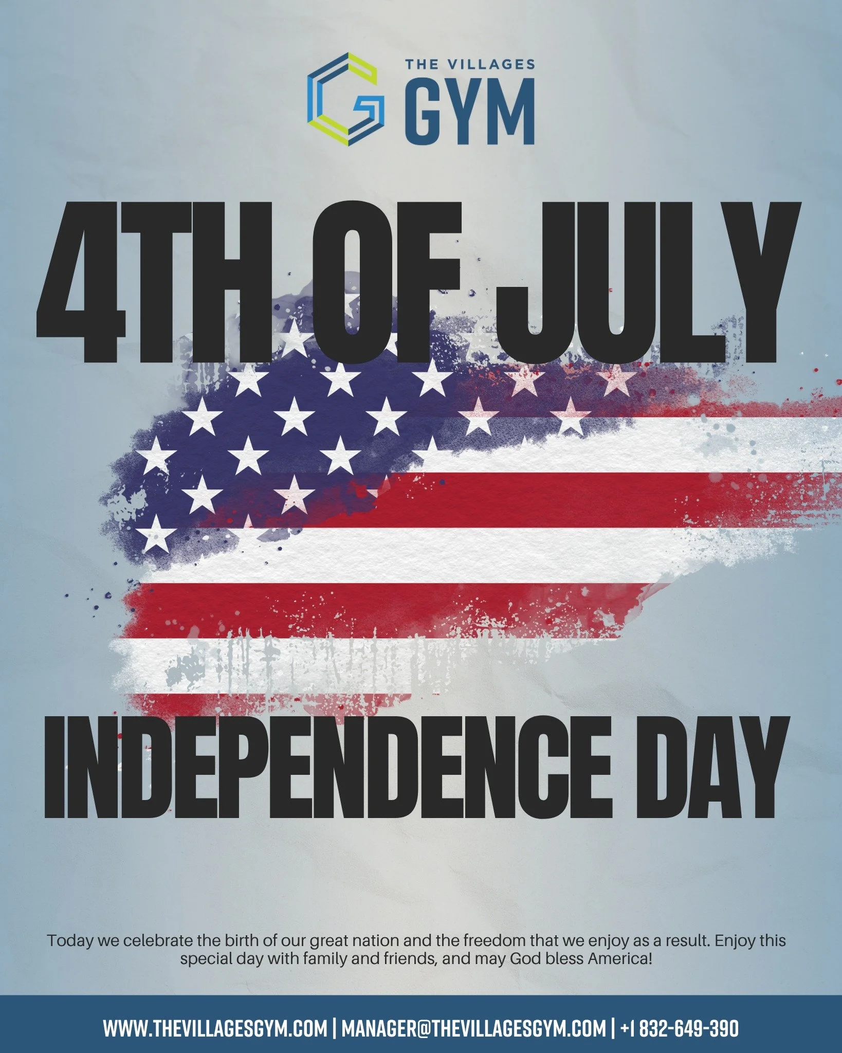 🎆 Happy 4th of July! 🎆

Today we celebrate freedom, strength, and the spirit of independence.
Whether you're enjoying fireworks or a good workout&mdash;keep moving, stay proud, and celebrate this great nation. 💪❤️💙

Check out what&rsquo;s happeni