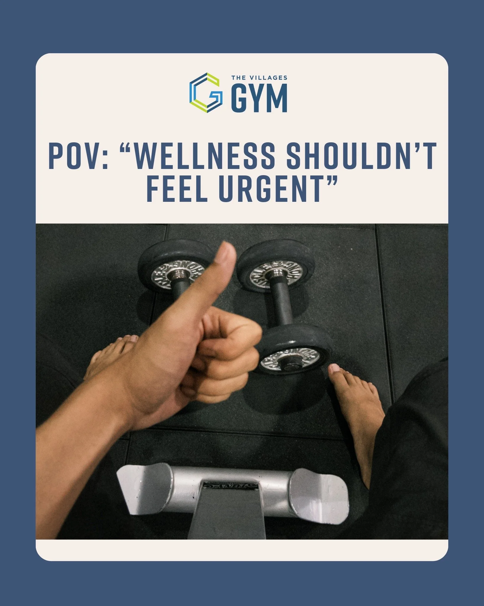 POV: Wellness shouldn&rsquo;t feel urgent.

Getting healthy is not about rushing or chasing quick fixes. Sustainable wellness comes from steady habits, balanced training, proper recovery, and patience with your body.

Progress that lasts is built ove