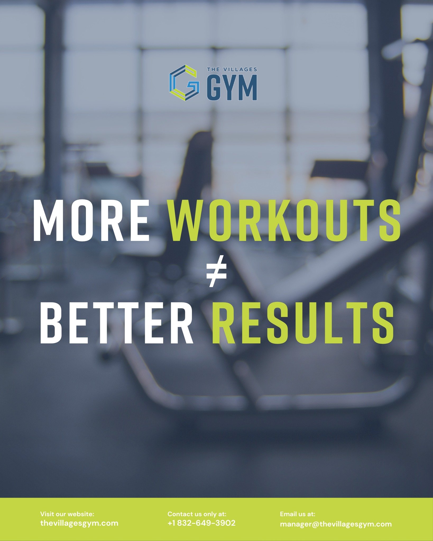 Doing more workouts doesn&rsquo;t always mean better progress.
Your body improves through smart training, proper form, balanced programming, and enough recovery. When you train with purpose&mdash;not pressure&mdash;you see real, lasting results.

If 