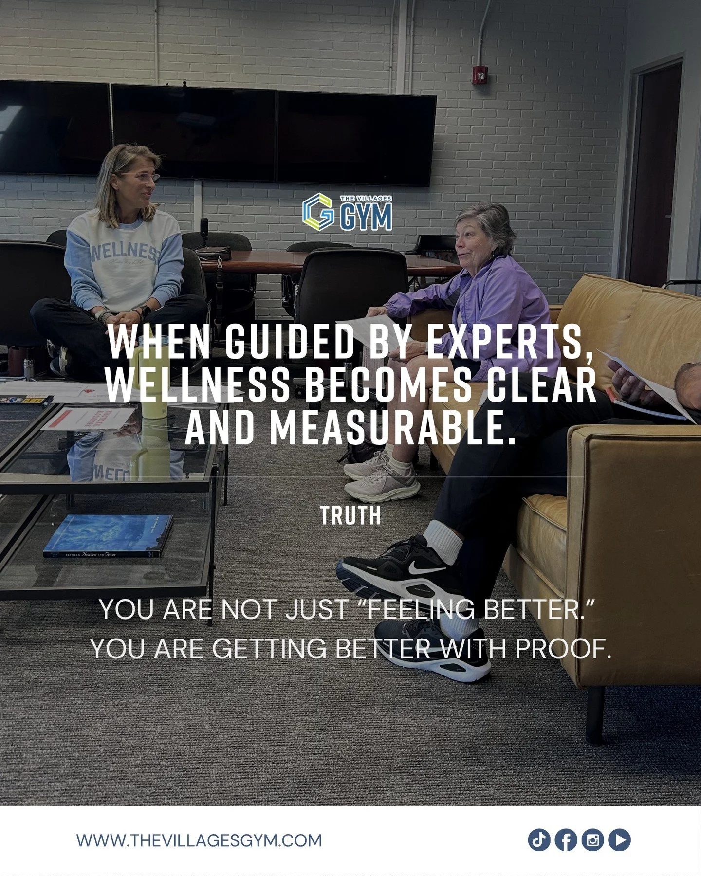Wellness becomes easier when you are not guessing.⁠
⁠
With the right guidance, every step has purpose. You understand what to do, why it matters, and how your body is improving over time.⁠
⁠
At The Villages Gym, we focus on clear, measurable progress