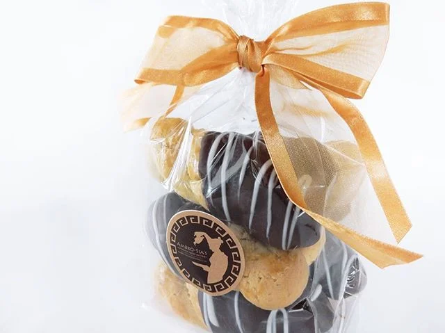 Chocolate dipped koulourakia