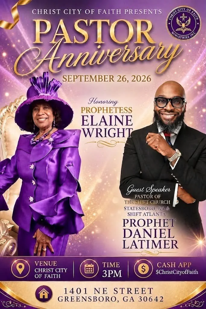 Pastor Anniversary