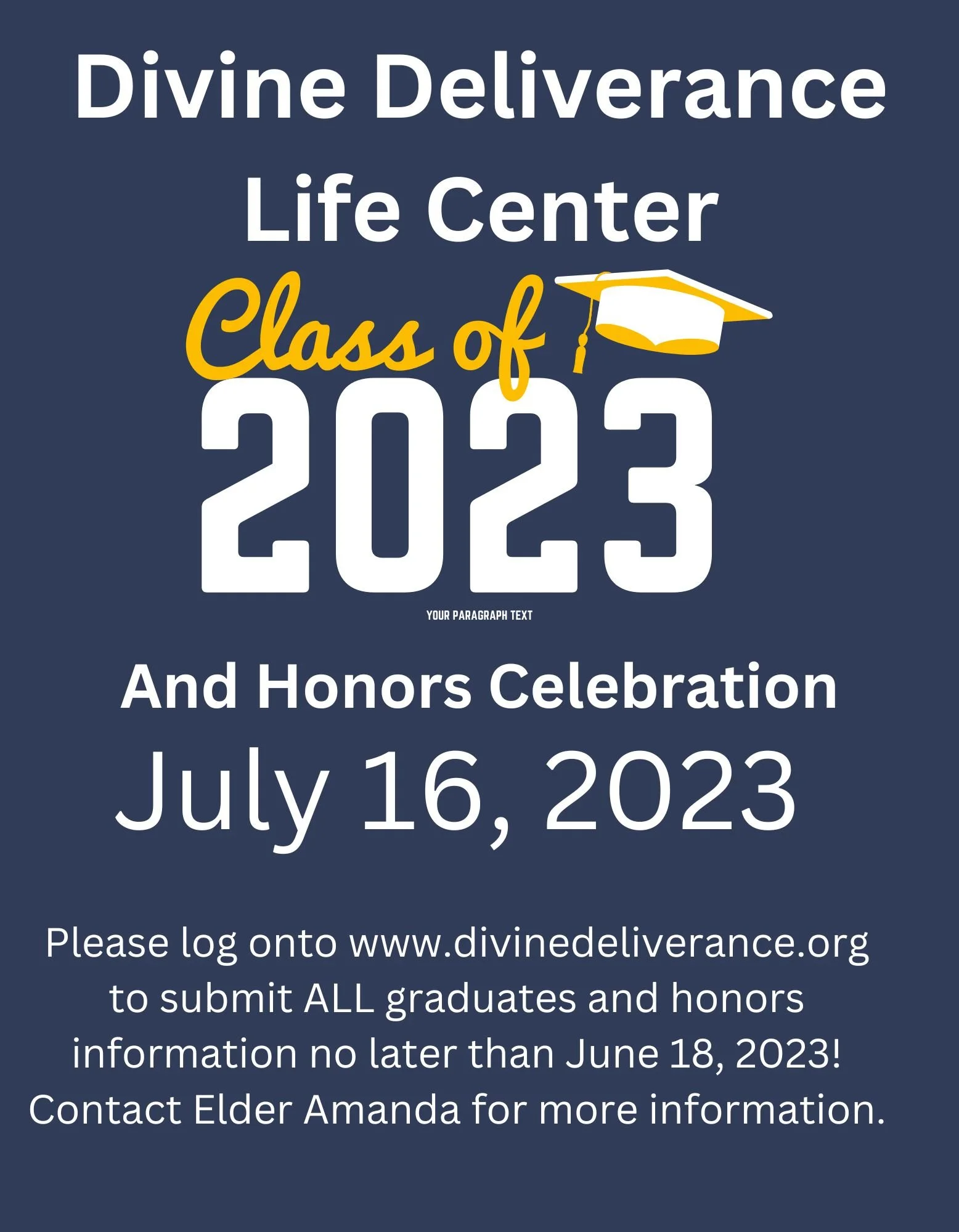 Events — Divine Deliverance Life Center