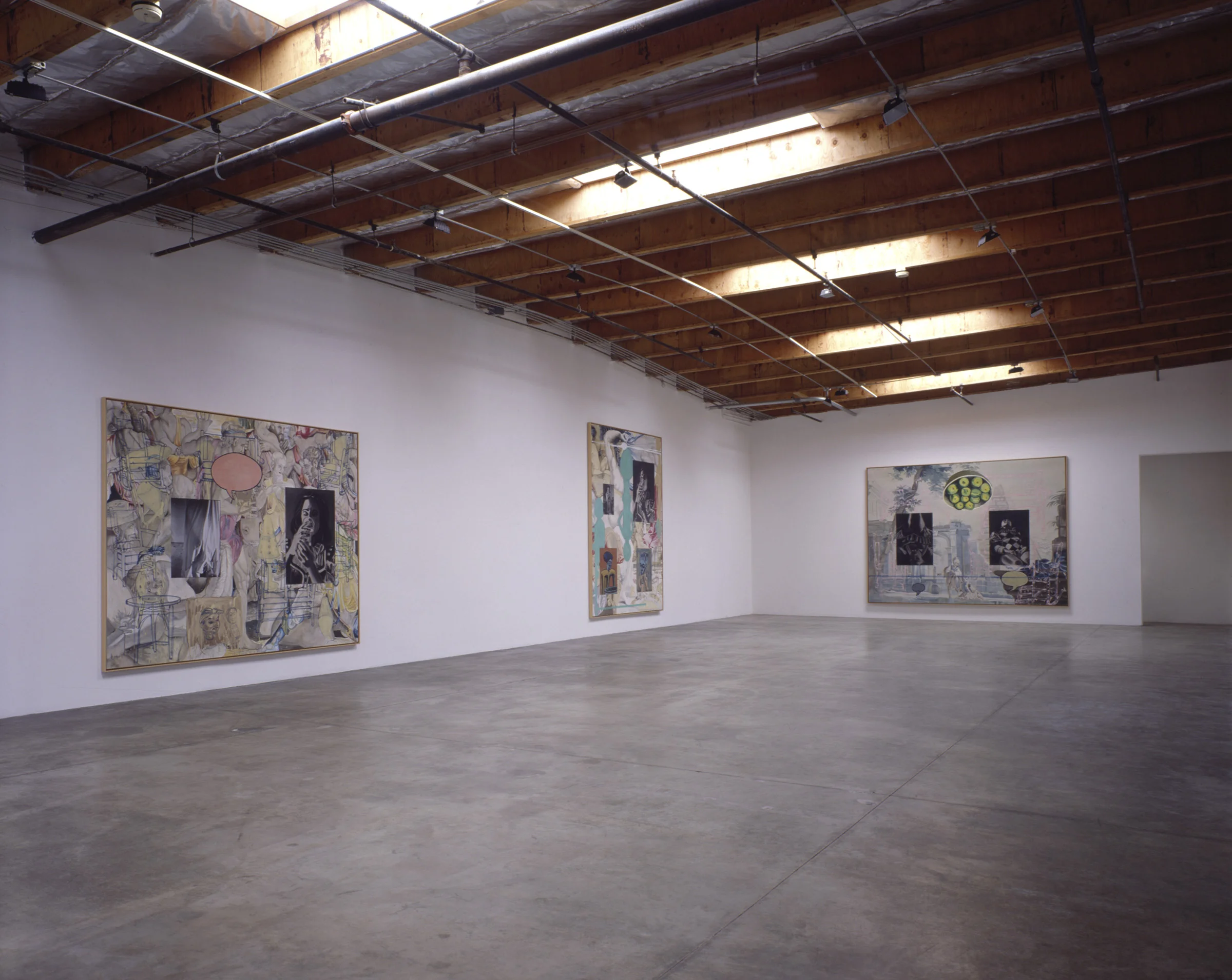 Dave Salle Exhibition Fred Hoffman Gallery 1990.jpg