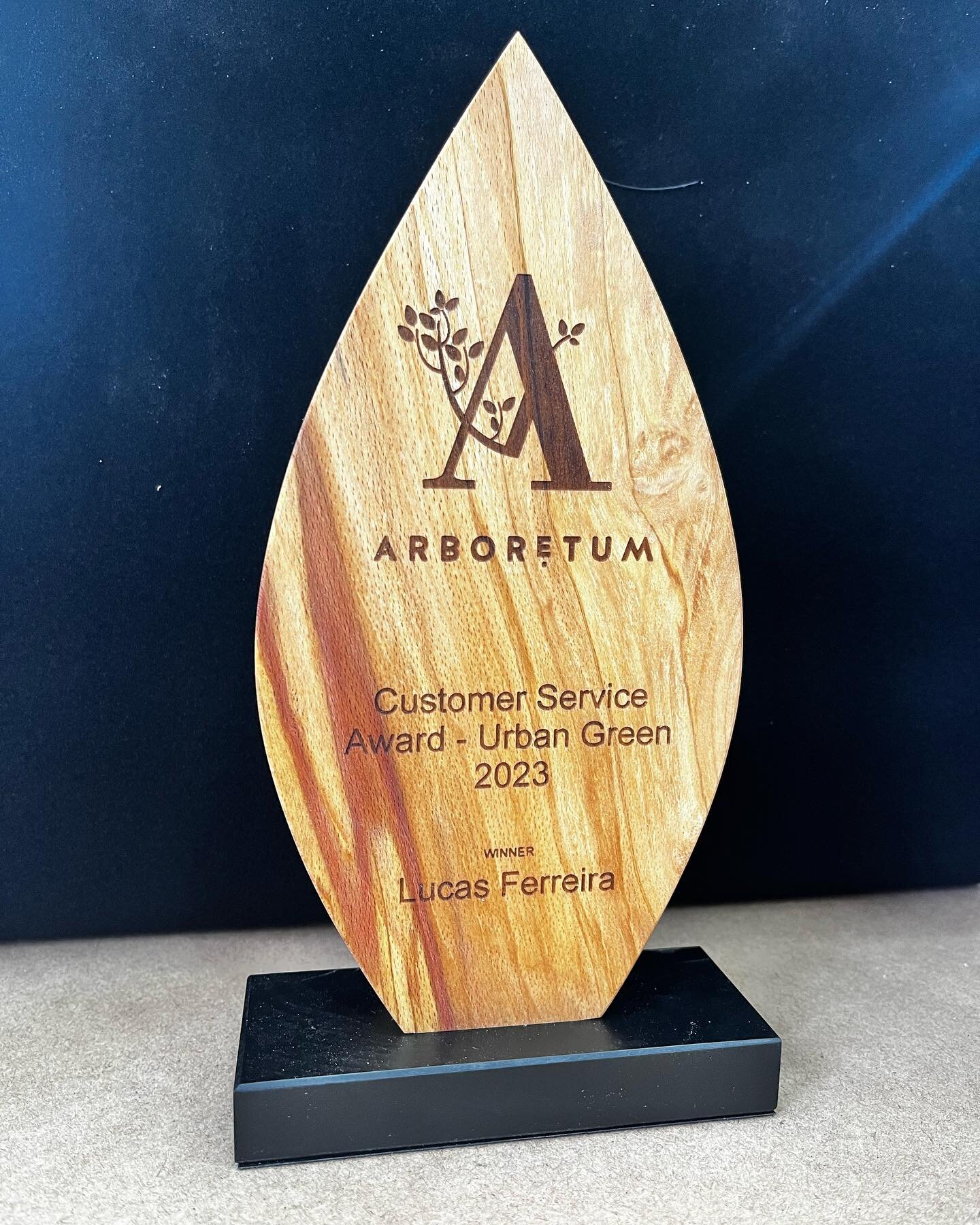 We were delighted to make these awards for @arboretum_gc 🏆

We worked with @lazer.now and couldn&rsquo;t be happier with how they turned out. 

We used sustainable Irish beech for the top and base of the award and LazerNow engraved each piece. Each 