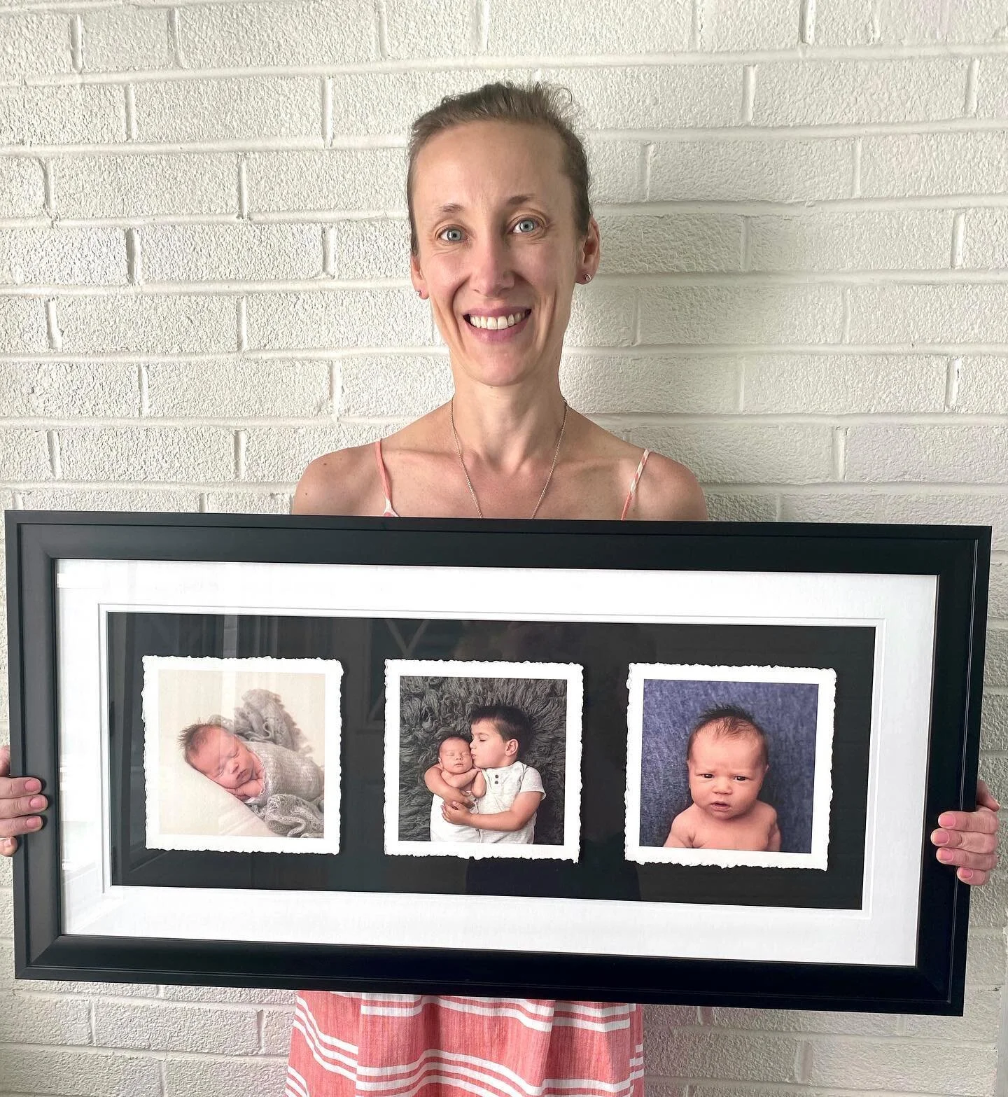 This gorgeous Trio Frame went home to join the Trio Frame the family ordered from their maternity session.