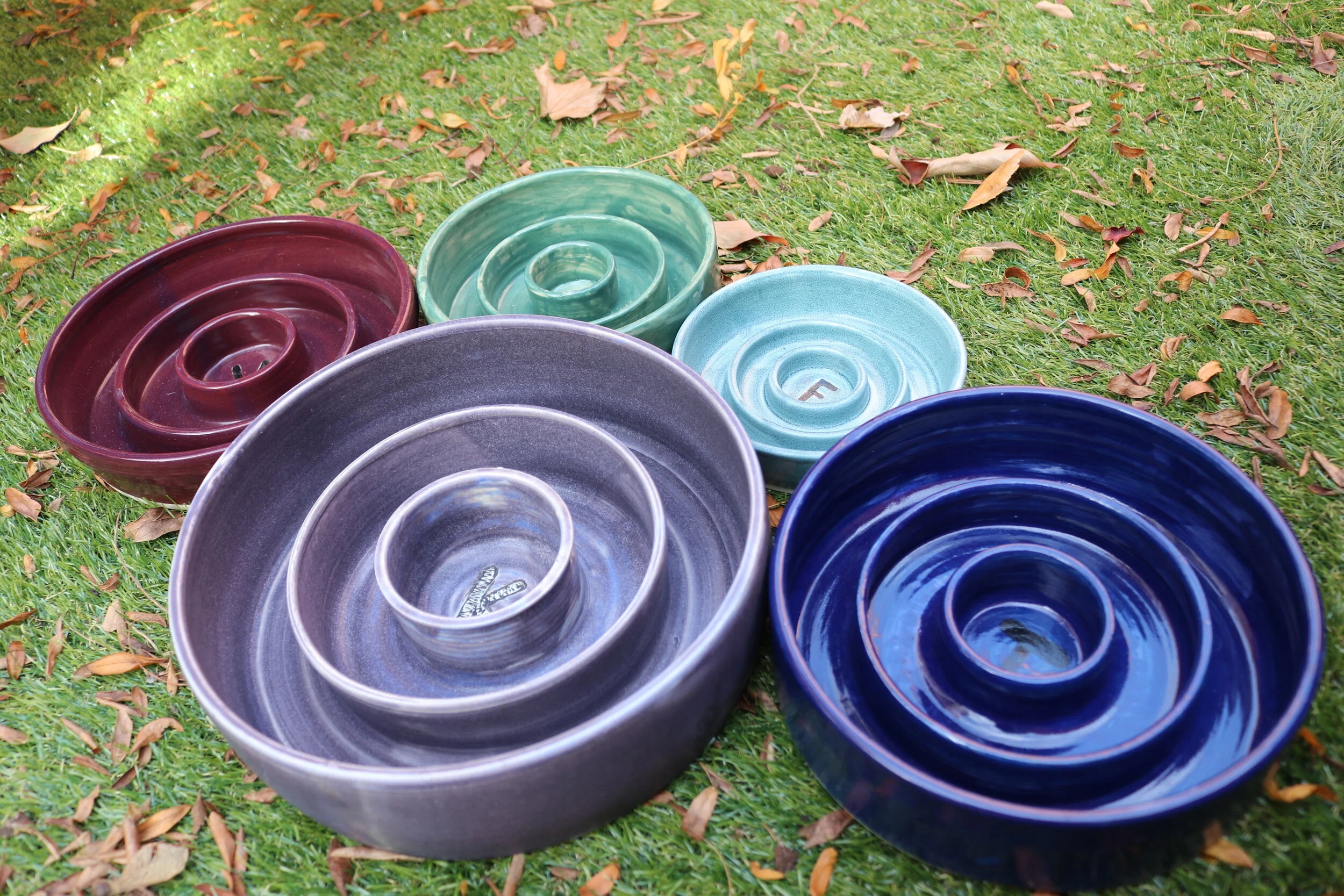 Custom Handmade Slow Feed Bowls