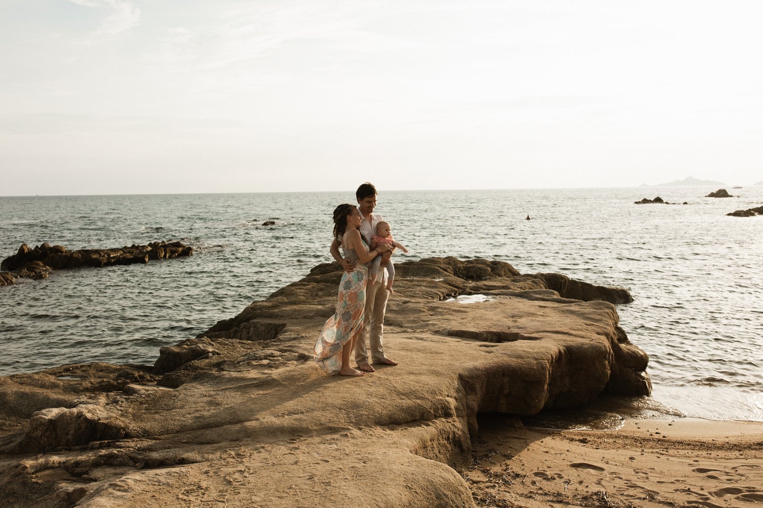 corse corsica photographe photographer ajaccio Krista Espino family famille session Anza Creative beach plage Corse-du-sud sunset Mediterranean sea bebe baby photographie-4.jpg