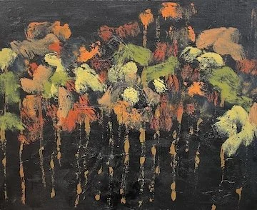 Lollipop, acrylic on cradled panel, 24”x 30"