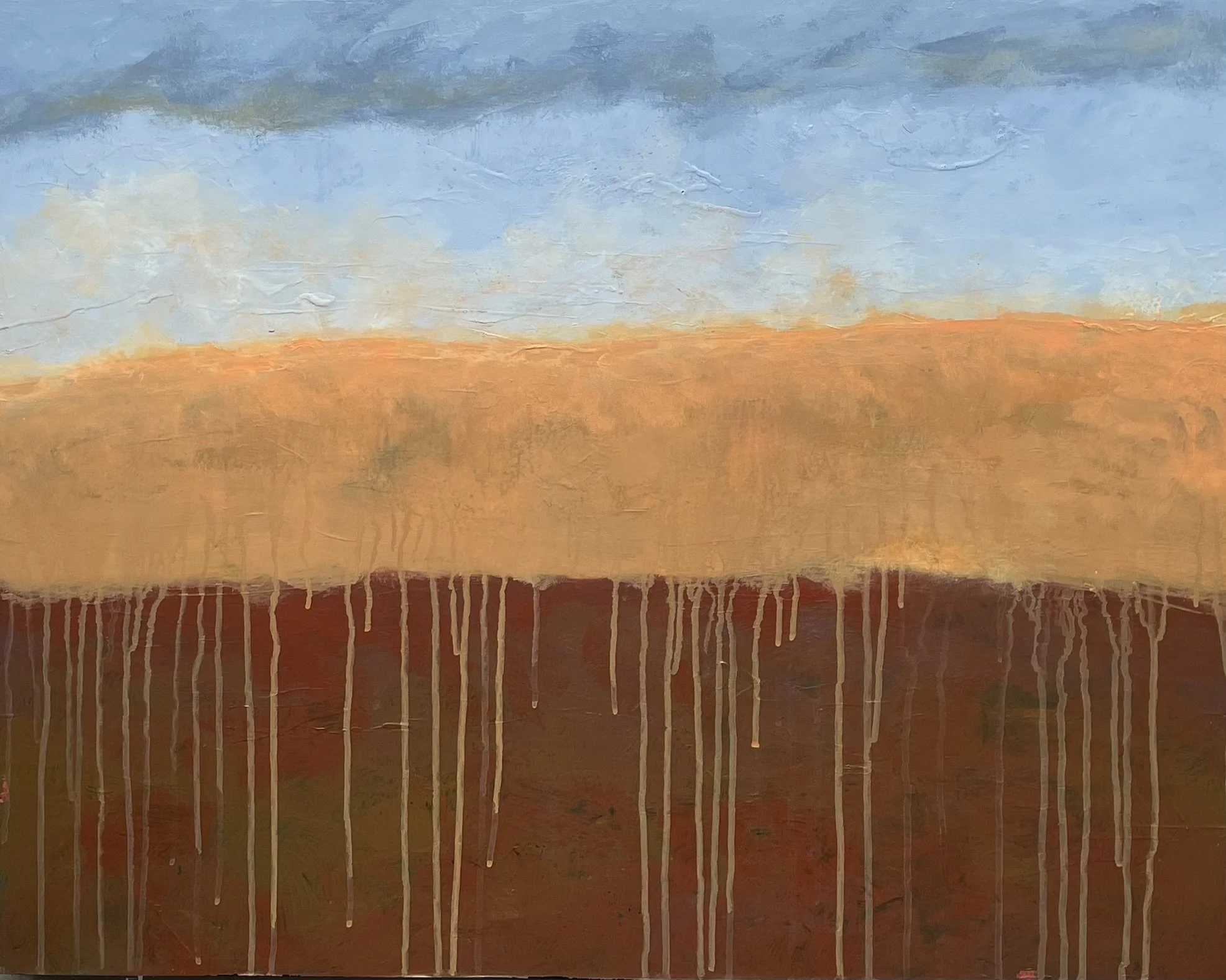 Spring on the Mountain, oil on cradled linen panel, 24” x 30"