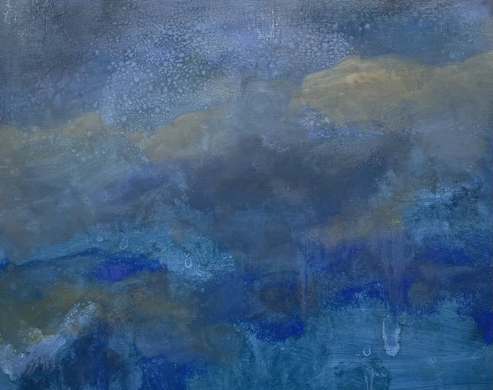 Blue Haze, oil on cradled panel, 24" x 30"