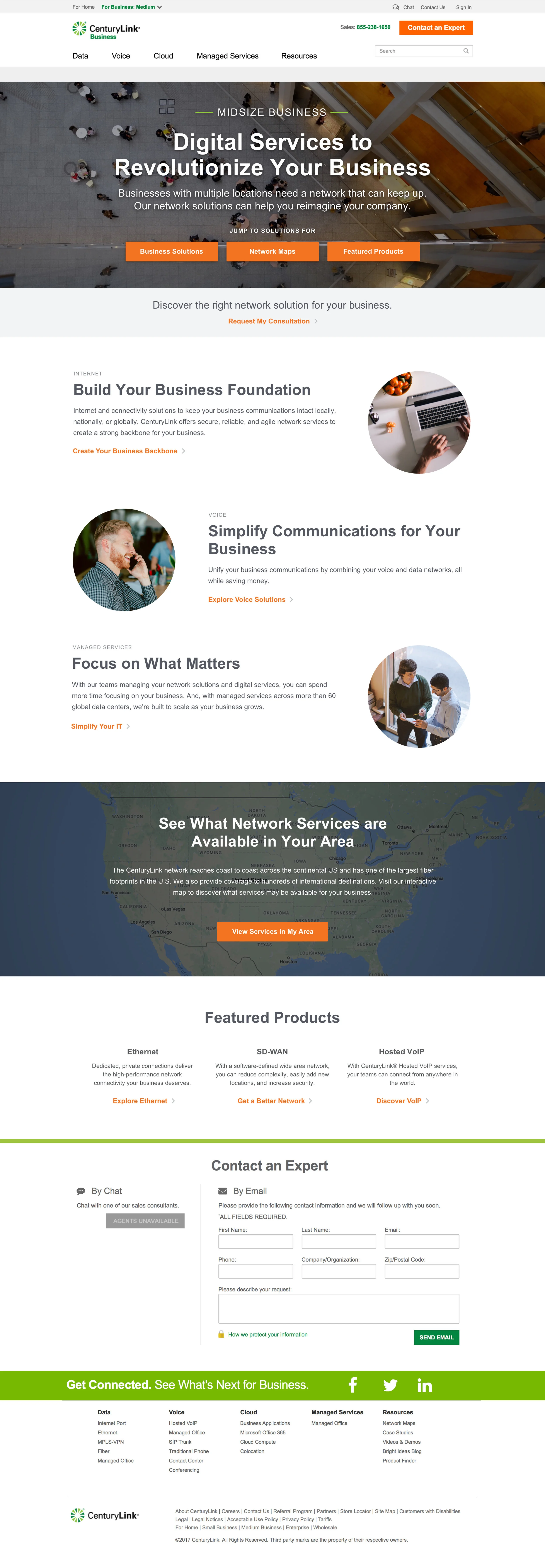 Product category and detail pages extended the updated voice throughout the site.